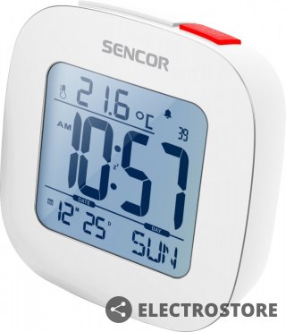 Sencor Budzik z termometrem, zegar sterowany radiem SDC 1200 W