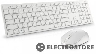 Dell Zestaw bezprzewodowy klawiatura + mysz KM5221W biały