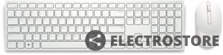 Dell Zestaw bezprzewodowy klawiatura + mysz KM5221W biały