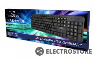 Esperanza Klawiatura multimedialna przewodowa USB Nashville
