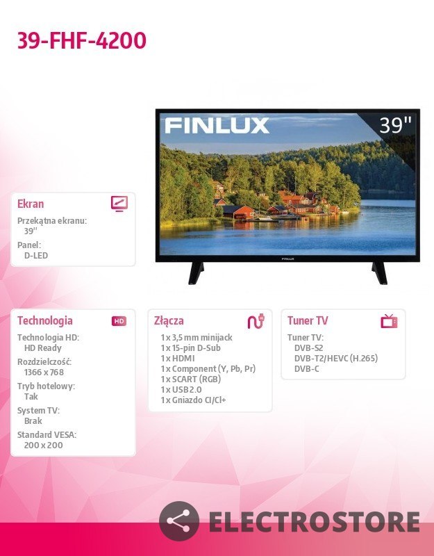 Finlux Telewizor LED 39 cali 39-FHF-4200