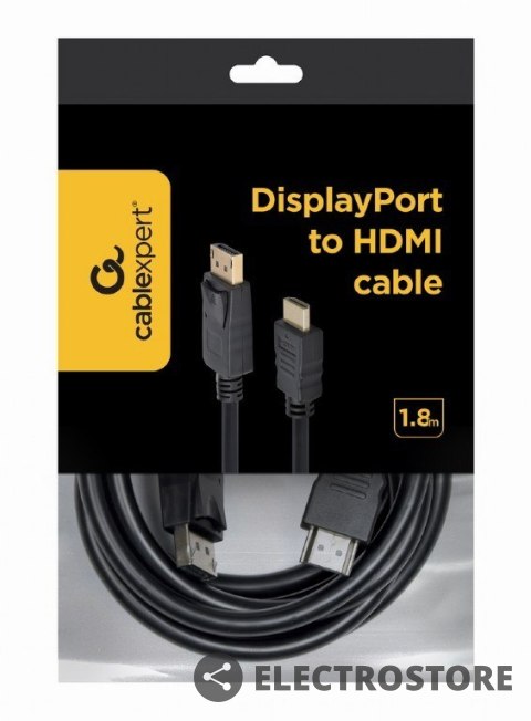 Gembird Kabel DisplayPort do HDMI 1.8m Gembird Kabel DisplayPort do HDMI 1.8m