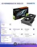 Gigabyte Karta graficzna GeForce RTX 3060 Eagle OC 2.0 12GB GDDR6 192bit LHR 2DP/2HDMI