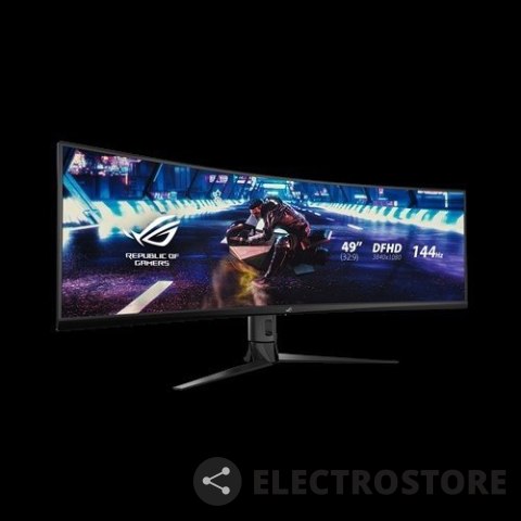Asus Monitor 49 XG49VQ VA 32:9 (3840 x 1080) ROG Strix 144Hz 4ms 1200nit 125% sRGB HDR400 HDMI DP USB B 2xUSB3.0 GŁOŚNIK Asus Monitor 49 XG49VQ VA 32:9 (3840 x 1080) ROG Strix 144Hz 4ms 1200nit 125% sRGB HDR400 HDMI DP USB B 2xUSB3.0 GŁOŚNIK