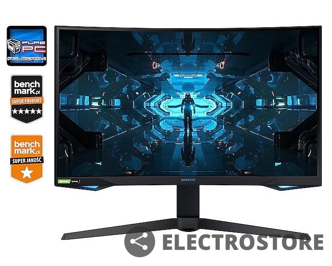 Samsung Monitor 27 cali LC27G75TQSRXEN VA 2560x1440 WQHD 16:9 1xHDMI/2xDP 1 ms (GTG) zakrzywiony HAS 240Hz Gaming 2 lata d2d Samsung Monitor 27 cali LC27G75TQSRXEN VA 2560x1440 WQHD 16:9 1xHDMI/2xDP 1 ms (GTG) zakrzywiony HAS 240Hz Gaming 2 lata d2d