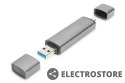 Digitus Czytnik kart 3-portowy USB Typ C/ USB 3.0 SuperSpeed SD Micro SD HQ aluminium Szary