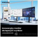 Samsung Monitor 32 cale LS32A600NWUXEN VA 2560x1440 WQHD 16:9 1xHDMI 1xDP 5ms HAS+PIVOT płaski 3Y