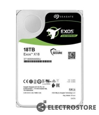 Seagate Dysk Exos X18 10TB 4Kn SATA 3,5 ST10000NM018G