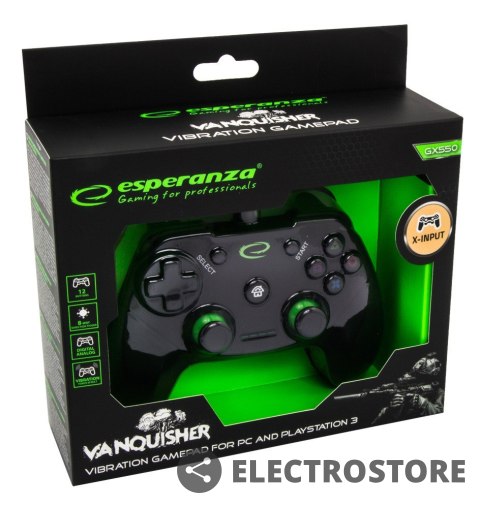 Esperanza GAMEPAD PC/PS 3 USB VANQUISHER Esperanza GAMEPAD PC/PS 3 USB VANQUISHER