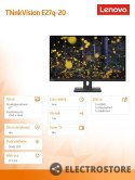 Lenovo Monitor 27.0 ThinkVision E27q-20 WLED LCD 62D0GAT1EU