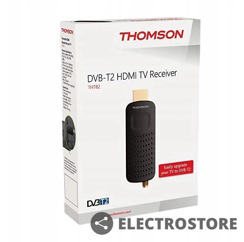 Mini Tuner Dekoder THOMSON DVB-T2/HEVC. H.265 HD
