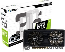 Palit Karta graficzna GeForce RTX 3060 Dual OC 12GB GDDR6 192bit 3DP/HDMI