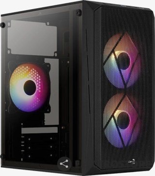 AeroCool Obudowa CS-107 Czarna ARGB USB 3.0 Mini Tower