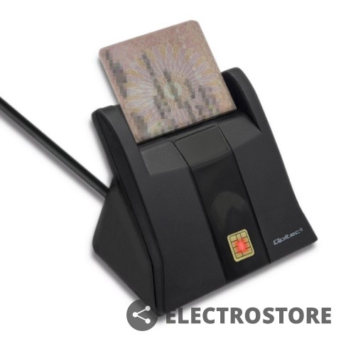 Qoltec Inteligentny czytnik chipowych kart ID | USB 2.0 | Plug&play Qoltec Inteligentny czytnik chipowych kart ID | USB 2.0 | Plug&play