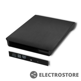 Qoltec Obudowa/kieszeń na napęd CD/ DVD SATA | USB 2.0 | 12.7mm