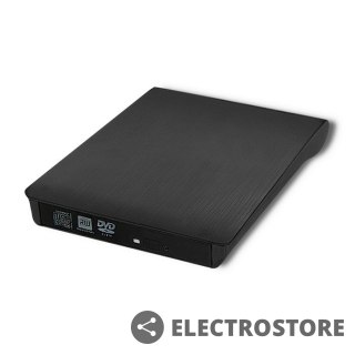 Qoltec Obudowa/kieszeń na napęd CD/ DVD SATA | USB 2.0 | 12.7mm
