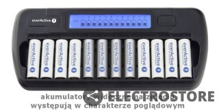 EverActive Ładowarka procesorowa NC-1200 do 12 akumulatorków AA/AAA