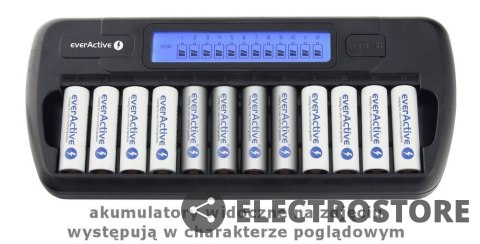 EverActive Ładowarka procesorowa NC-1200 do 12 akumulatorków AA/AAA