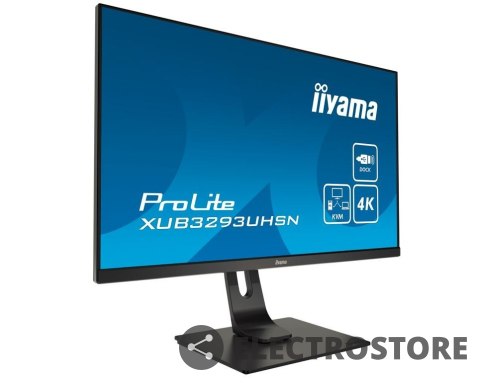 IIYAMA Monitor 32 cale XUB3293UHSN-B1,IPS,4K,USB-C DOCK,KVM,SLIM,2X3W,RJ45 IIYAMA Monitor 32 cale XUB3293UHSN-B1,IPS,4K,USB-C DOCK,KVM,SLIM,2X3W,RJ45