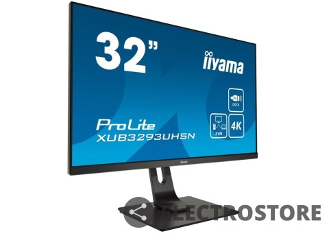 IIYAMA Monitor 32 cale XUB3293UHSN-B1,IPS,4K,USB-C DOCK,KVM,SLIM,2X3W,RJ45 IIYAMA Monitor 32 cale XUB3293UHSN-B1,IPS,4K,USB-C DOCK,KVM,SLIM,2X3W,RJ45