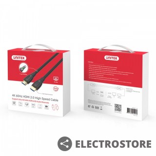 Unitek Kabel HDMI HIGH SPEED 2.0; 4K; 15M; C11045BK