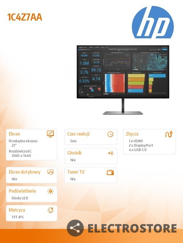 HP Inc. Monitor Z27q G3 QHD 1C4Z7AA
