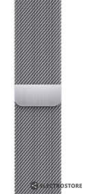 Apple Watch Series 7 GPS + Cellular, 45mm Koperta ze stali nierdzewnej w kolorze srebrnym z bransoletą mediolańską