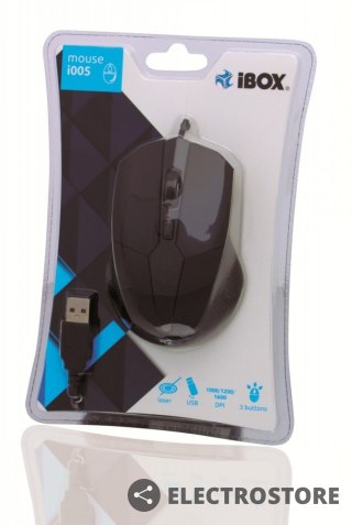 IBOX Mysz laserowa USB I005