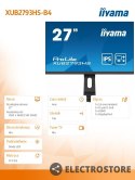 IIYAMA Monitor 27 cali XUB2793HS-B4 IPS, FHD, HDMI, DP, VGA, 2x2W, HAS, 300cd/m2