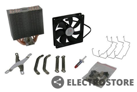 LC-POWER WENTYLATOR CPU LC-CC-120 MULTI-SOCKET 180W 1400RPM PWM ALUMINIUM + MIEDŹ 55 CFM LC-POWER WENTYLATOR CPU LC-CC-120 MULTI-SOCKET 180W 1400RPM PWM ALUMINIUM + MIEDŹ 55 CFM