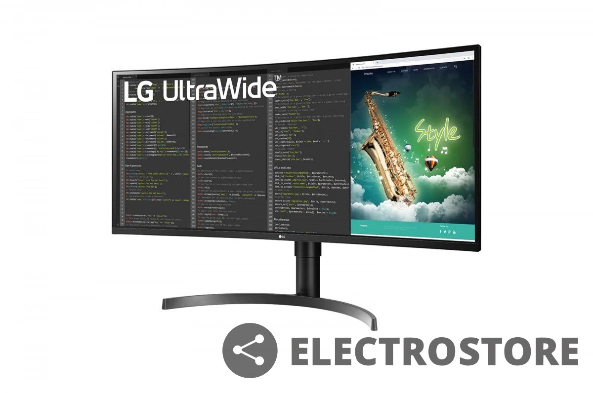 LG Electronics Monitor 35 cali 35WN65C-B 21:9 QHD Curved AMD FreeSync LG Electronics Monitor 35 cali 35WN65C-B 21:9 QHD Curved AMD FreeSync