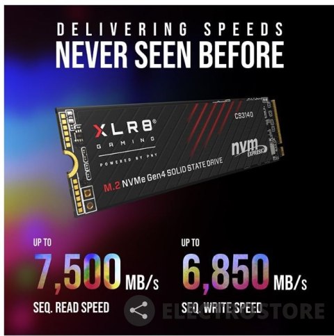PNY Dysk SSD 4TB M.2 2280 CS3140 M280CS3140-4TB-RB PNY Dysk SSD 4TB M.2 2280 CS3140 M280CS3140-4TB-RB