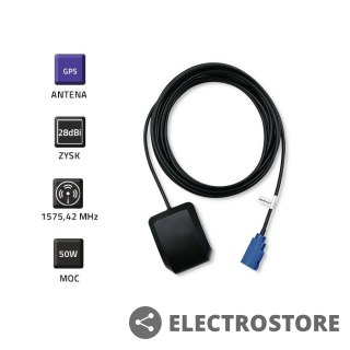 Qoltec Antena GPS | 28dBi | Zewnętrzna