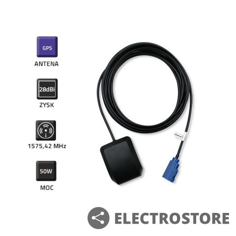 Qoltec Antena GPS | 28dBi | Zewnętrzna Qoltec Antena GPS | 28dBi | Zewnętrzna