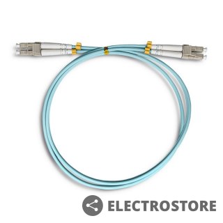 Qoltec Patchcord światłowodowy LC/UPC-LC/UPC | MM | 50/125 | OM3 | 1m