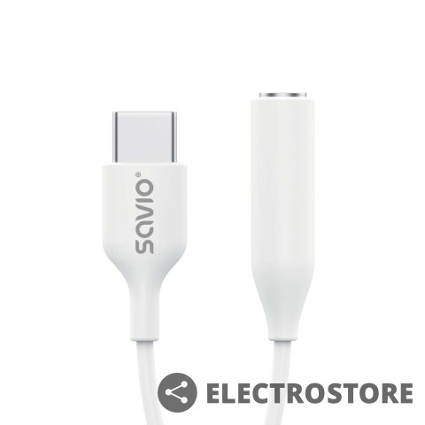 Savio Adapter USB-C - Mini Jack 3,5 mm, Samsung, AK-52