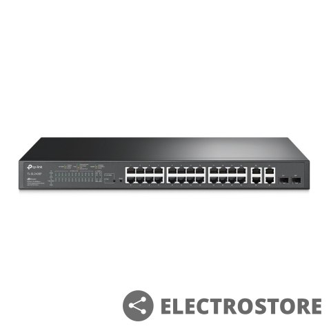 TP-LINK Przełącznik SL2428P Switch Smart 24PoE+ 2GE 2SFP