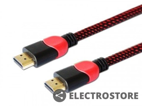 Savio Kabel HDMI 2.0 czerwono-czarny 3 m, GCL-04