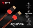 Savio Kabel HDMI 2.0 czerwono-czarny 3 m, GCL-04