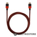 Savio Kabel HDMI 2.0 czerwono-czarny 3 m, GCL-04