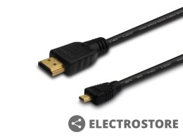 Savio Kabel HDMI (M) - micro HDMI (M) 0,5m, czarny, CL-149
