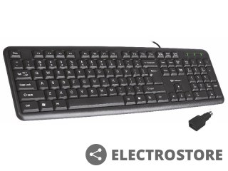 Tracer Klawiatura Maverick Black USB + PS2 Adapter