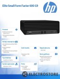 HP Inc. Komputer 600 SFF G9 i7-12700 512/16/DVD/W11P 6A818EA