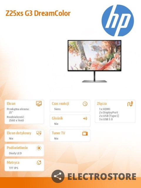 HP Inc. Monitor Z25xs G3 QHD Display USB-C DreamColor 1A9C9AA HP Inc. Monitor Z25xs G3 QHD Display USB-C DreamColor 1A9C9AA