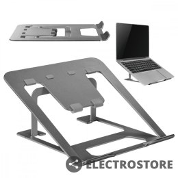 Maclean Podstawka pod laptop aluminiowa Ergo Office ER-416G Szara