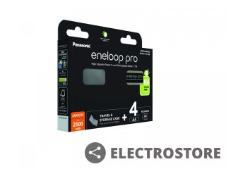 Panasonic Eneloop PRO akumulator 2500 mAh AA 4szt+pudełko