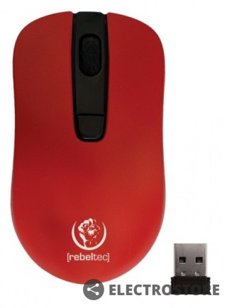 Rebeltec Mysz bezprzewodowa Rebeltec STAR red 800/1000/1600 DPI