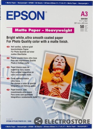 Epson Papier Heavy 50 Arkuszy 167 g/m A3