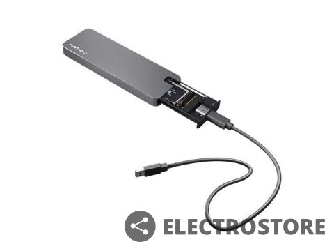 Natec Kieszeń zewnętrzna SSD Rhino M.2 NVME USB-C 3.1 Gen 2 aluminium Natec Kieszeń zewnętrzna SSD Rhino M.2 NVME USB-C 3.1 Gen 2 aluminium