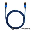 Savio Kabel HDMI 2.0 niebiesko-czarny 3m, GCL-05